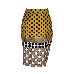 ZOE by Michael Phillips S Yellow Polka Dot Pencil Skirt ~Boutique~Art To…